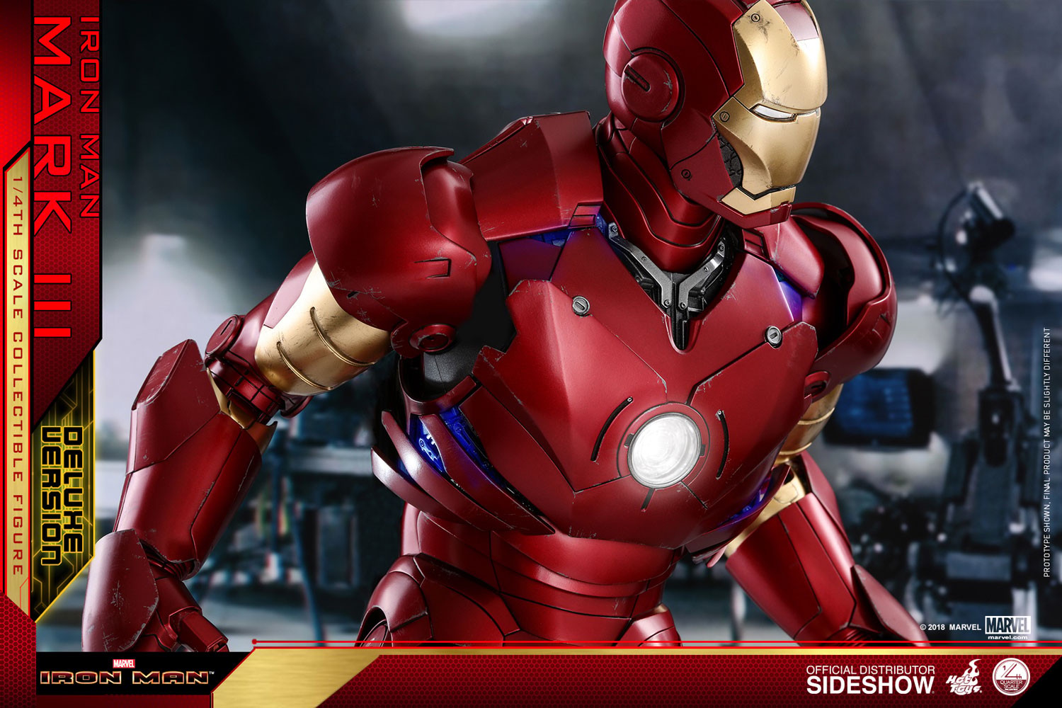 Marvel Iron Man Mark III Deluxe Version Quarter Scale Figure  (Prototype Shown) View 14