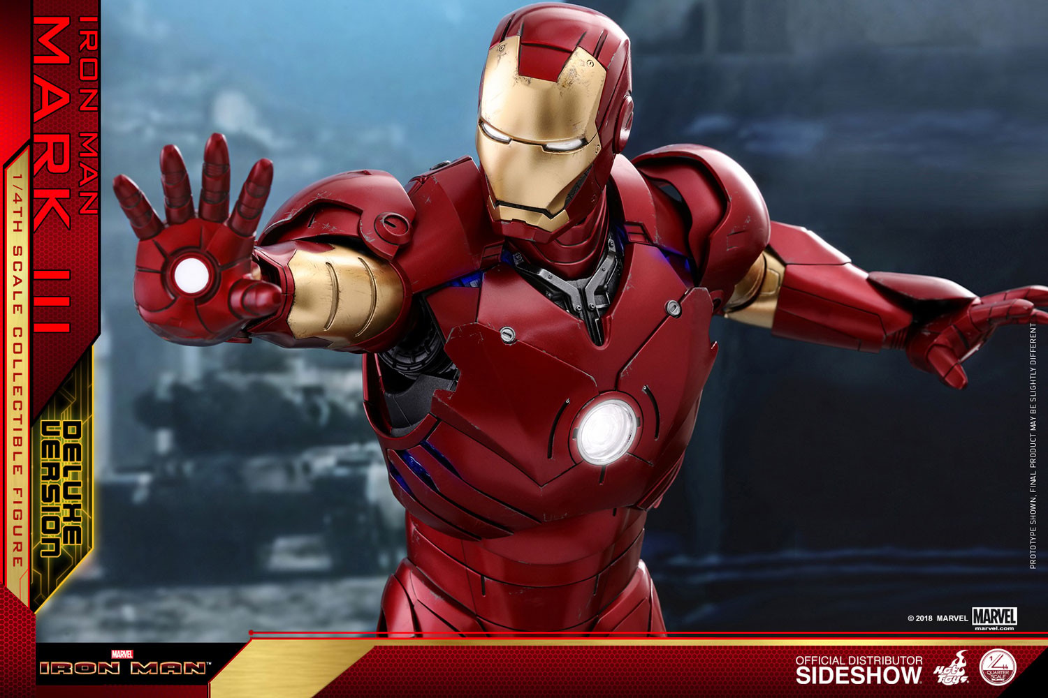 Marvel Iron Man Mark III Deluxe Version Quarter Scale Figure  (Prototype Shown) View 16