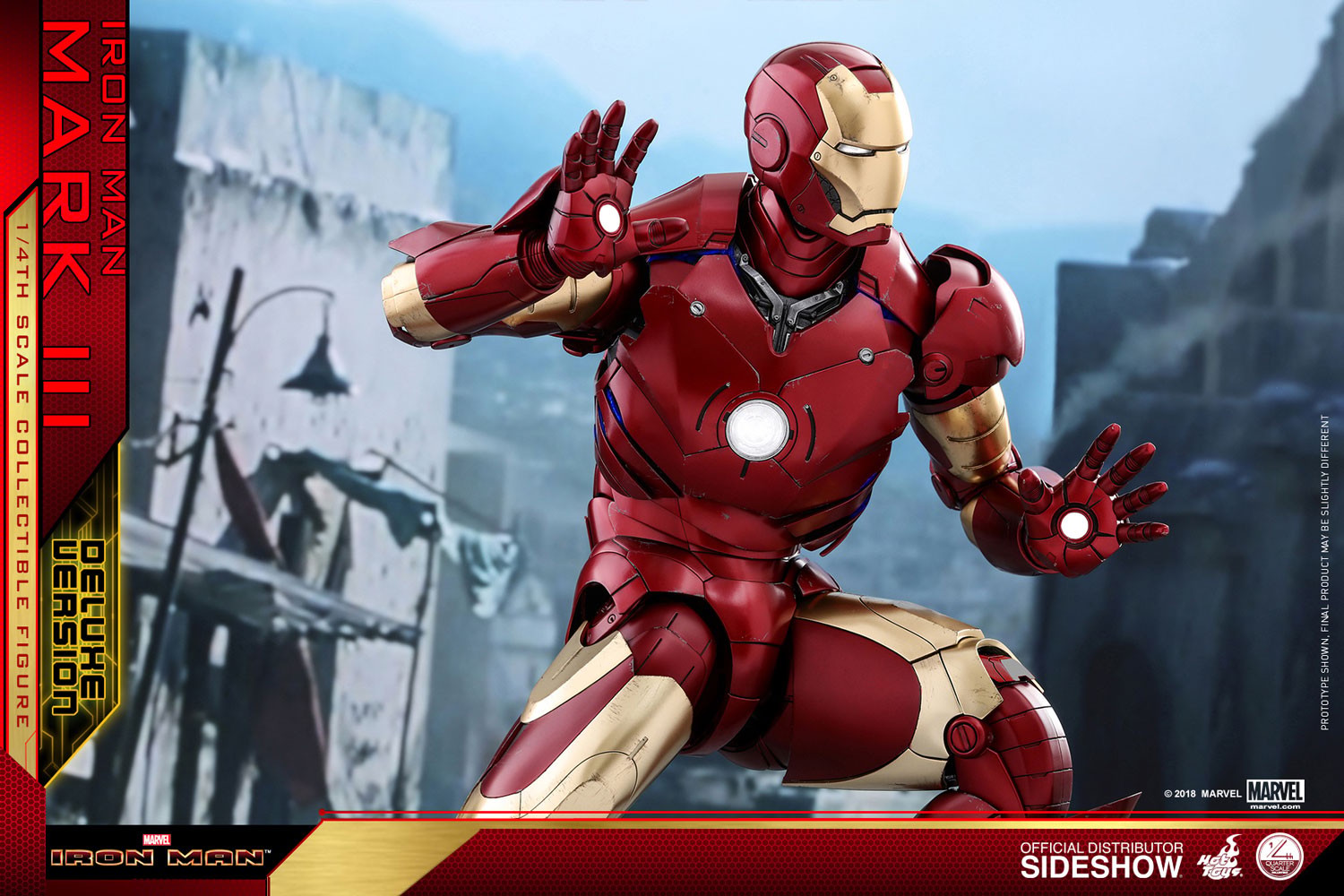 Marvel Iron Man Mark III Deluxe Version Quarter Scale Figure  (Prototype Shown) View 19
