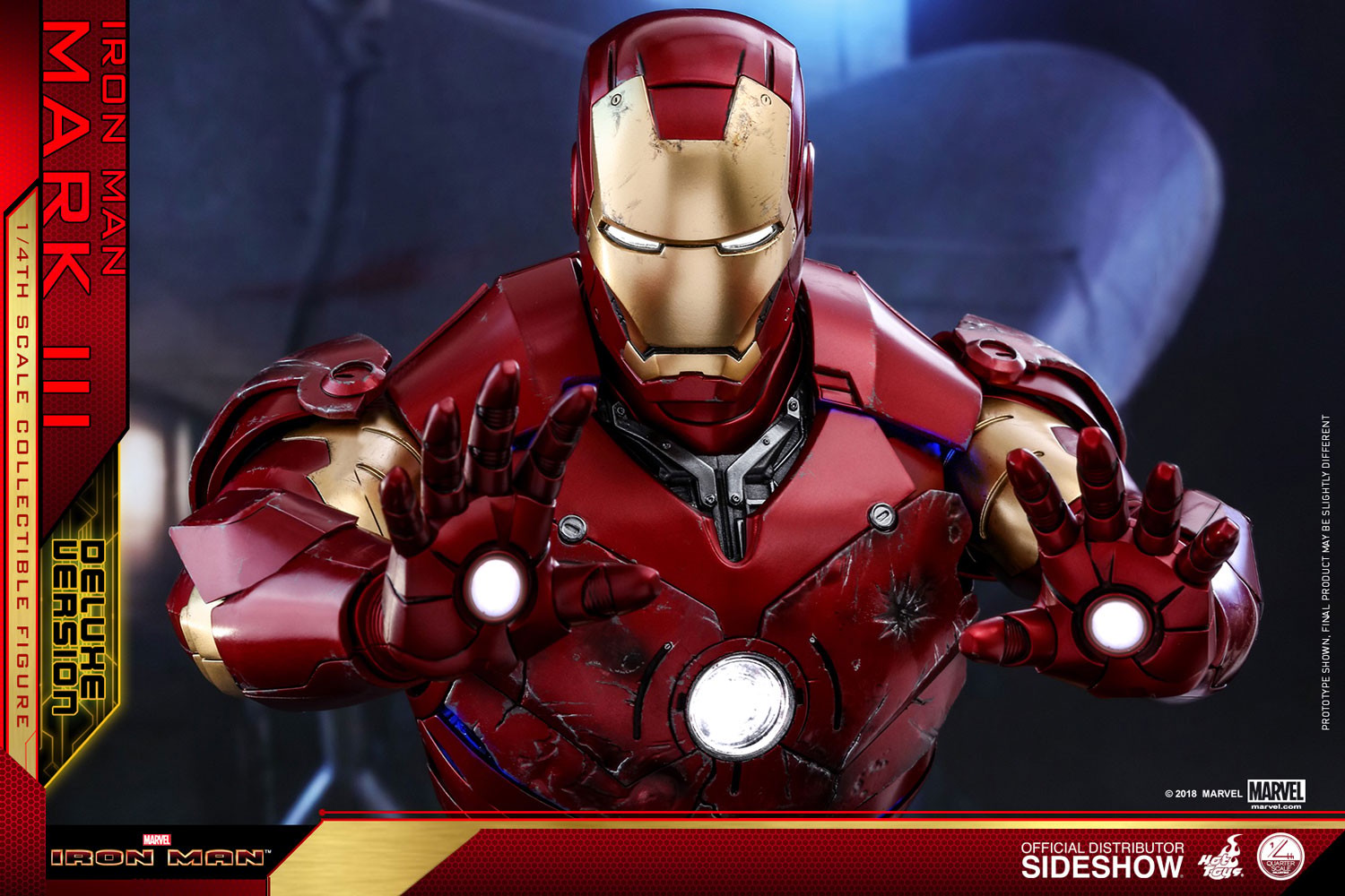 Marvel Iron Man Mark III Deluxe Version Quarter Scale Figure  (Prototype Shown) View 21