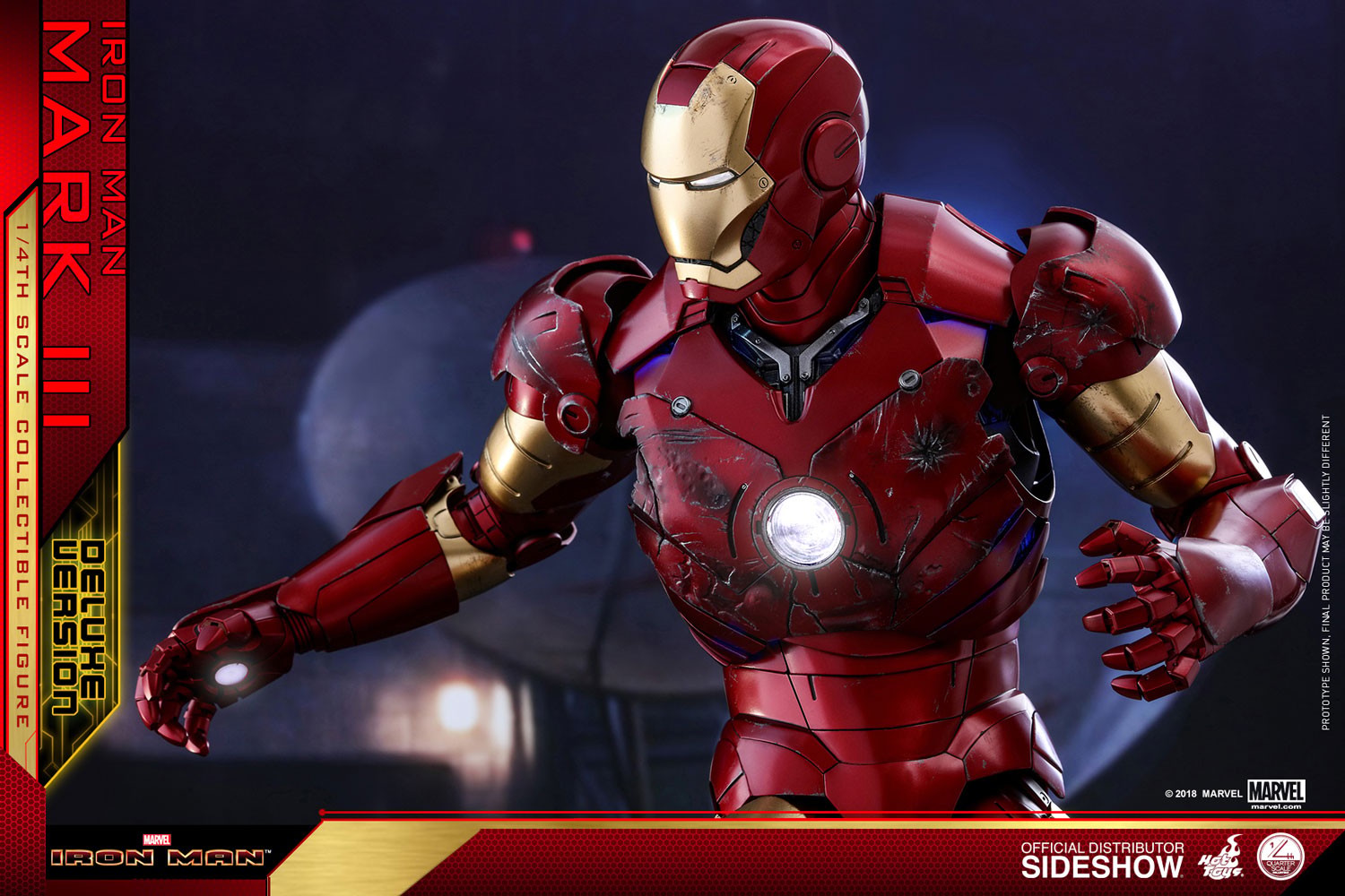 Marvel Iron Man Mark III Deluxe Version Quarter Scale Figure  (Prototype Shown) View 22