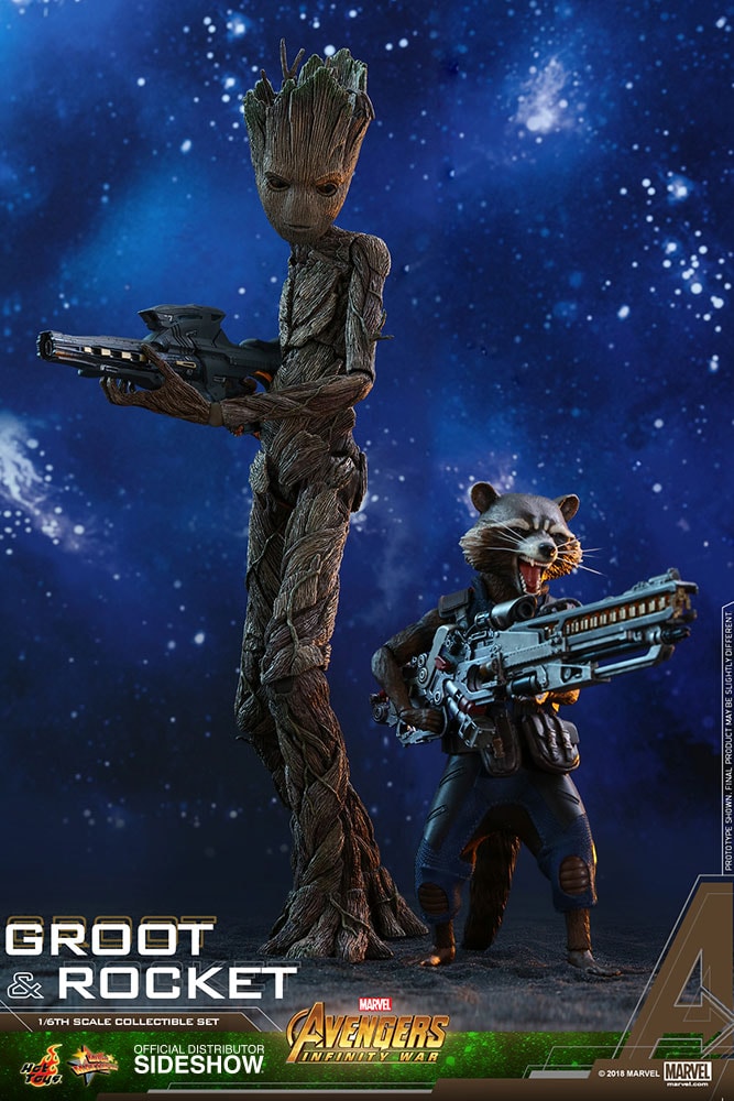 Hot toys groot and rocket infinity war new arrivals