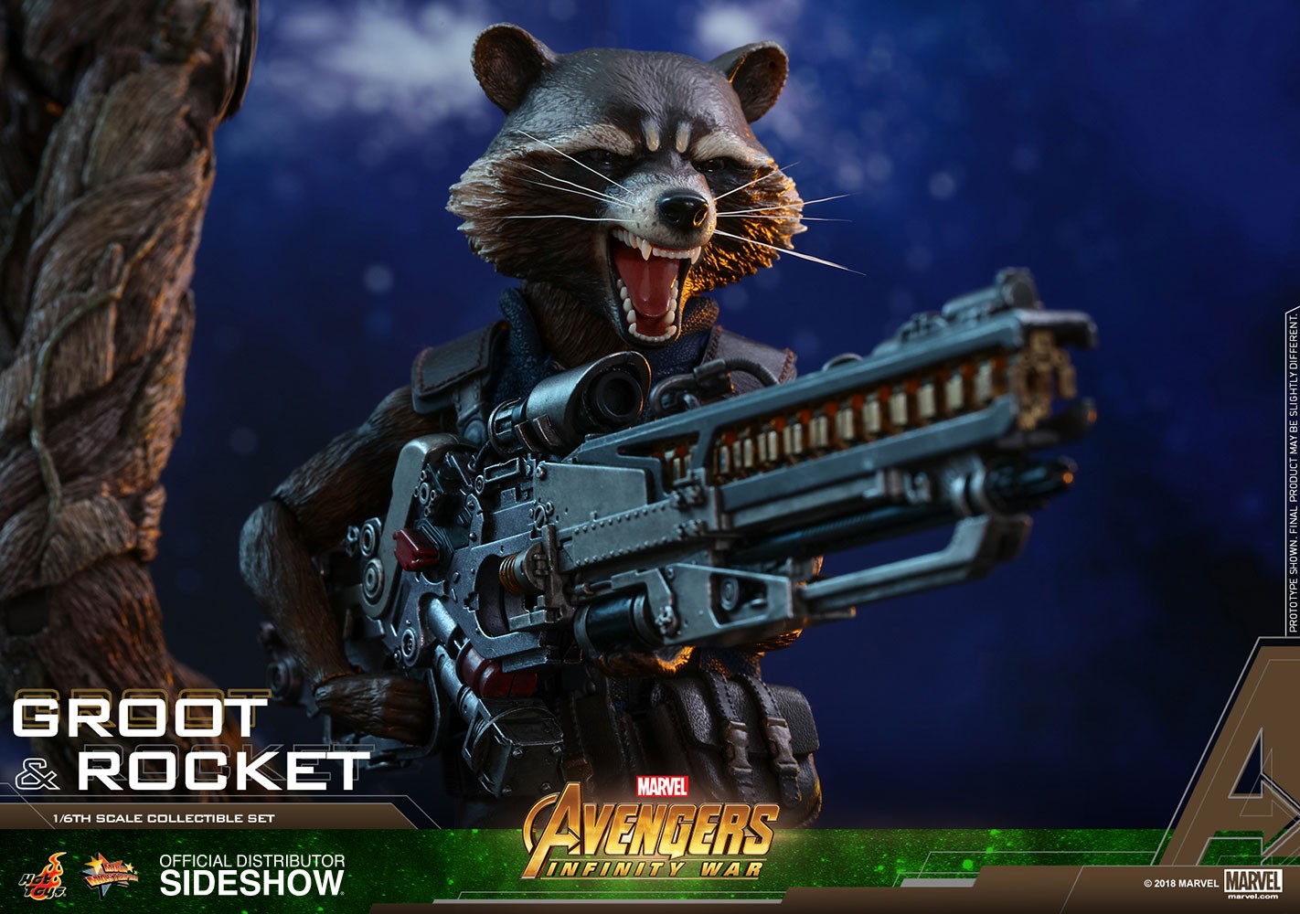 Groot and Rocket- Prototype Shown