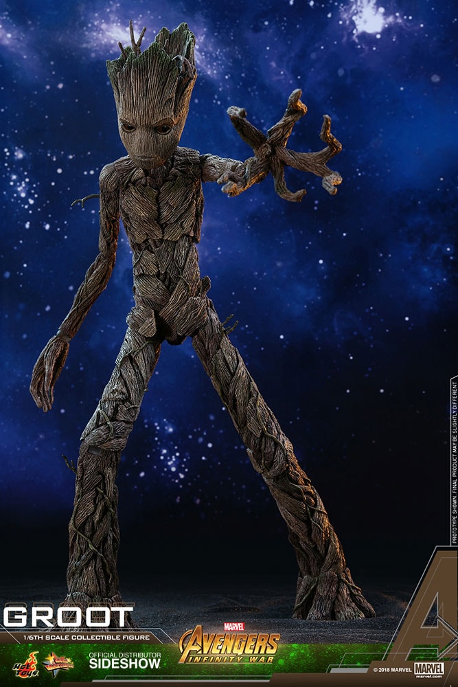 Marvel Groot Sixth Scale Figure by Hot Toys Sideshow Collectibles