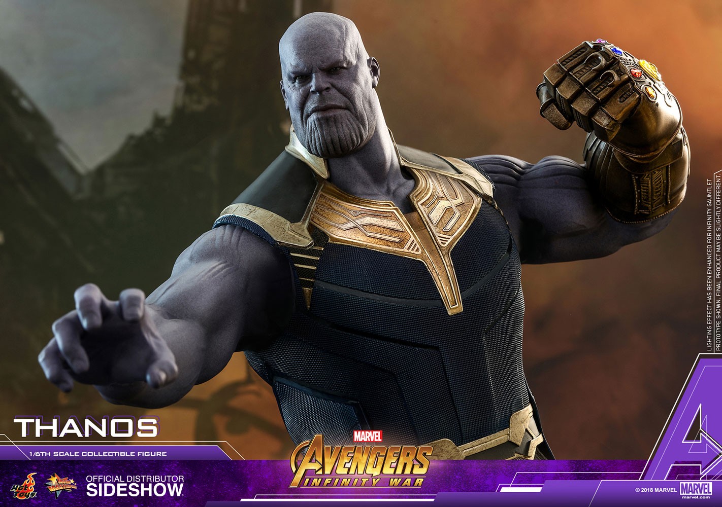 Thanos Infinity War Figure by Hot Toys Sideshow Collectibles