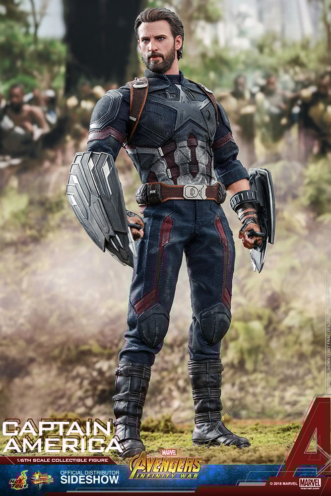 Marvel Captain America Sixth Scale Figure by Hot Toys Sideshow