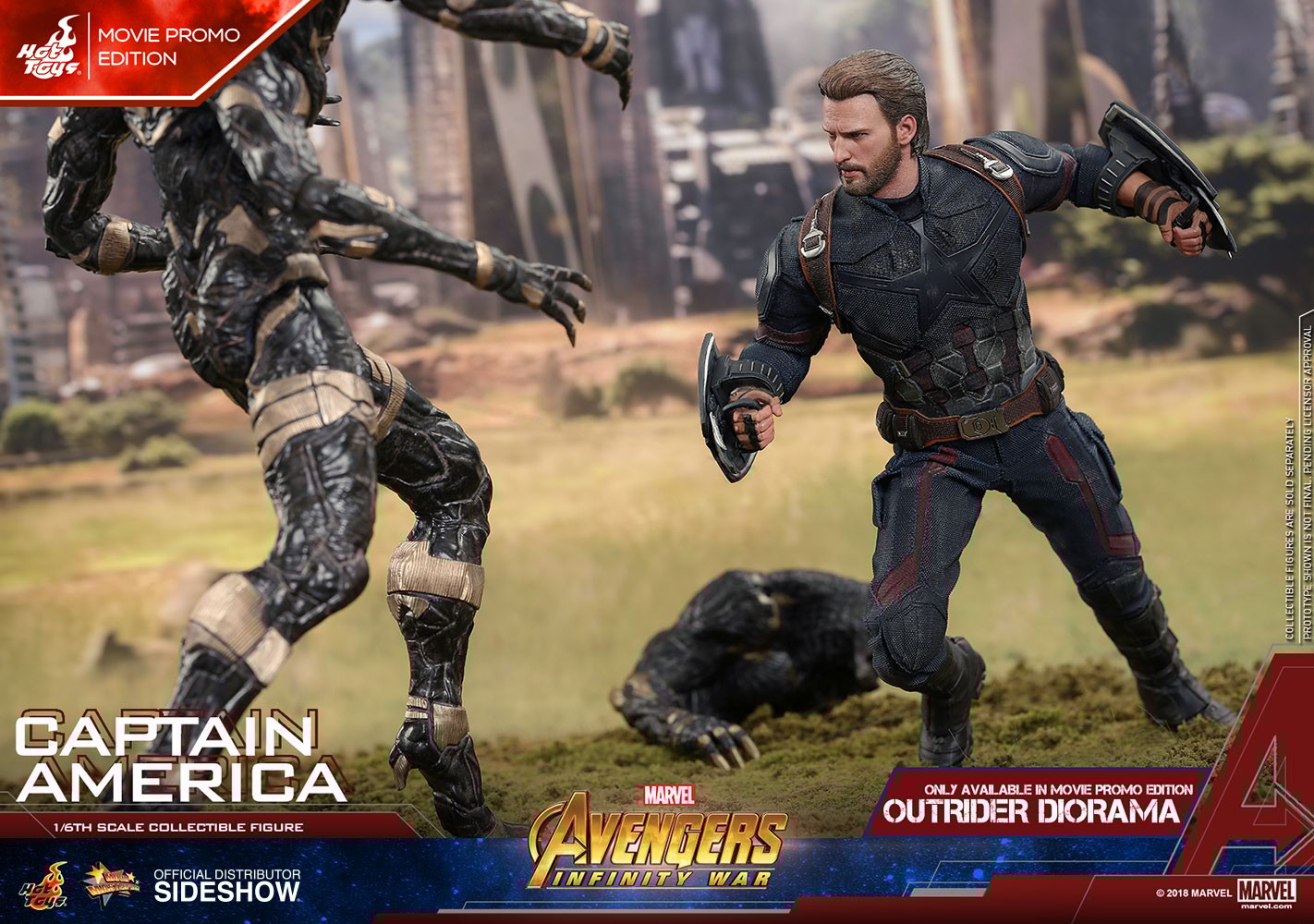 Marvel Captain America Movie Promo Edition Sixth Scale Figure  Exclusive Edition (Prototype Shown) View 10
