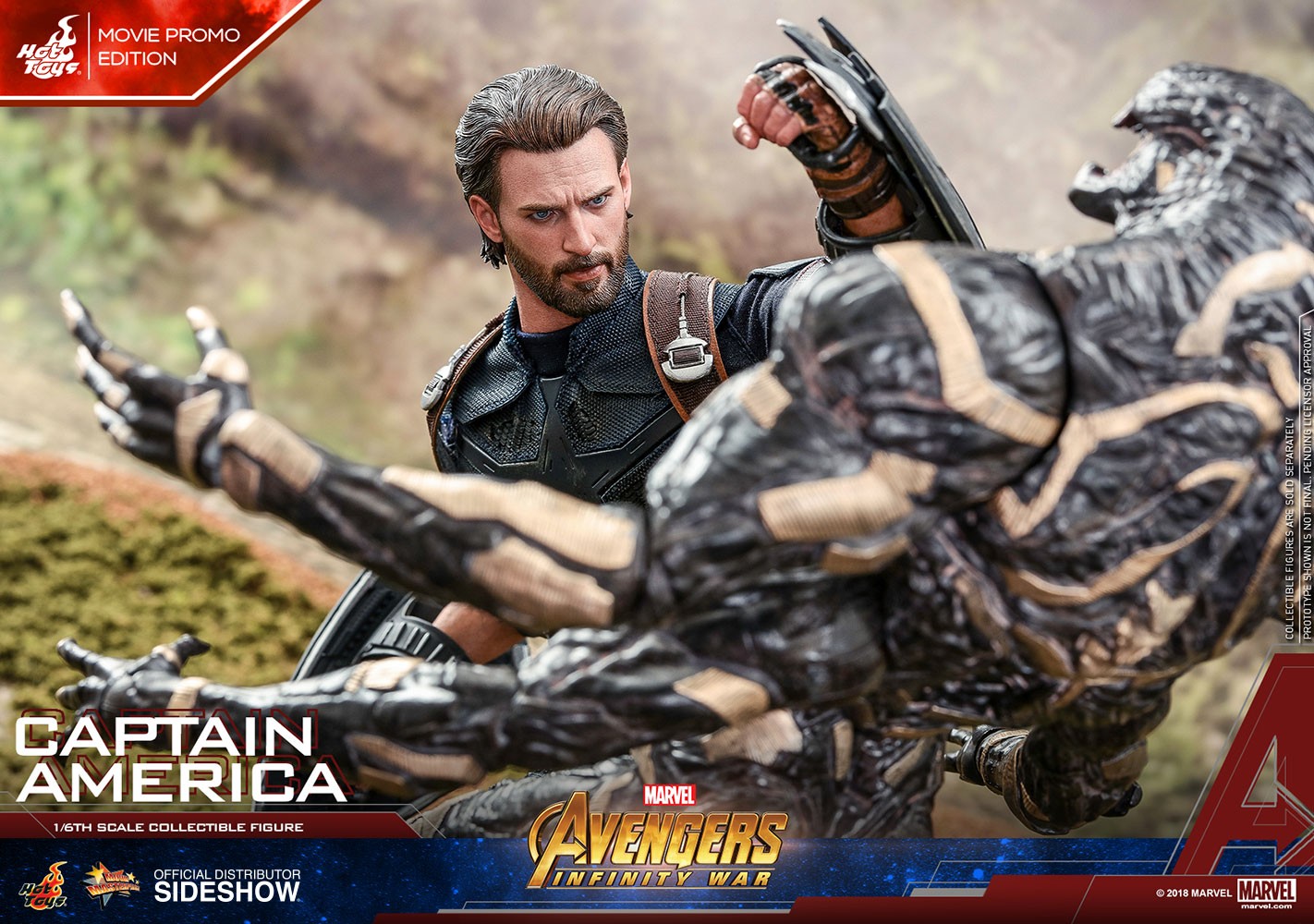 Marvel Captain America Movie Promo Edition Sixth Scale Figure  Exclusive Edition (Prototype Shown) View 11