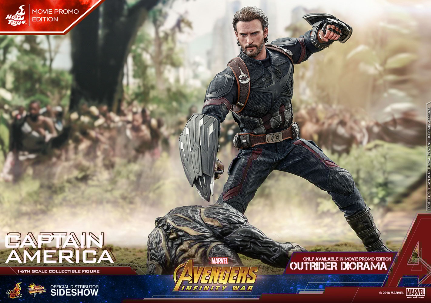 Marvel Captain America Movie Promo Edition Sixth Scale Figure  Exclusive Edition (Prototype Shown) View 12