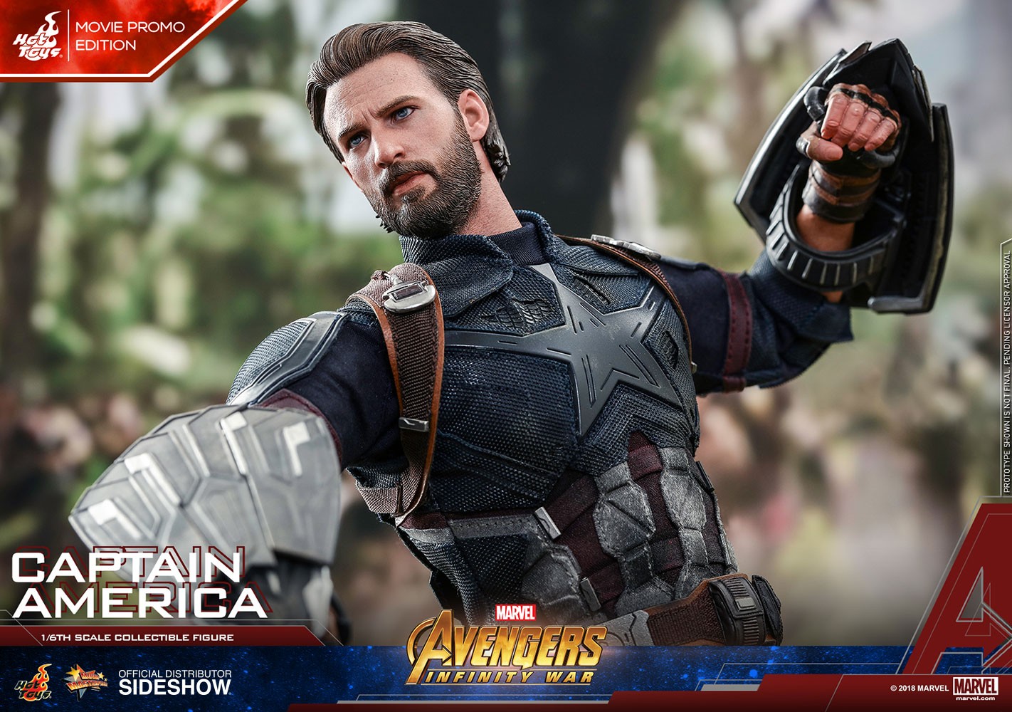Marvel Captain America Movie Promo Edition Sixth Scale Figure  Exclusive Edition (Prototype Shown) View 14