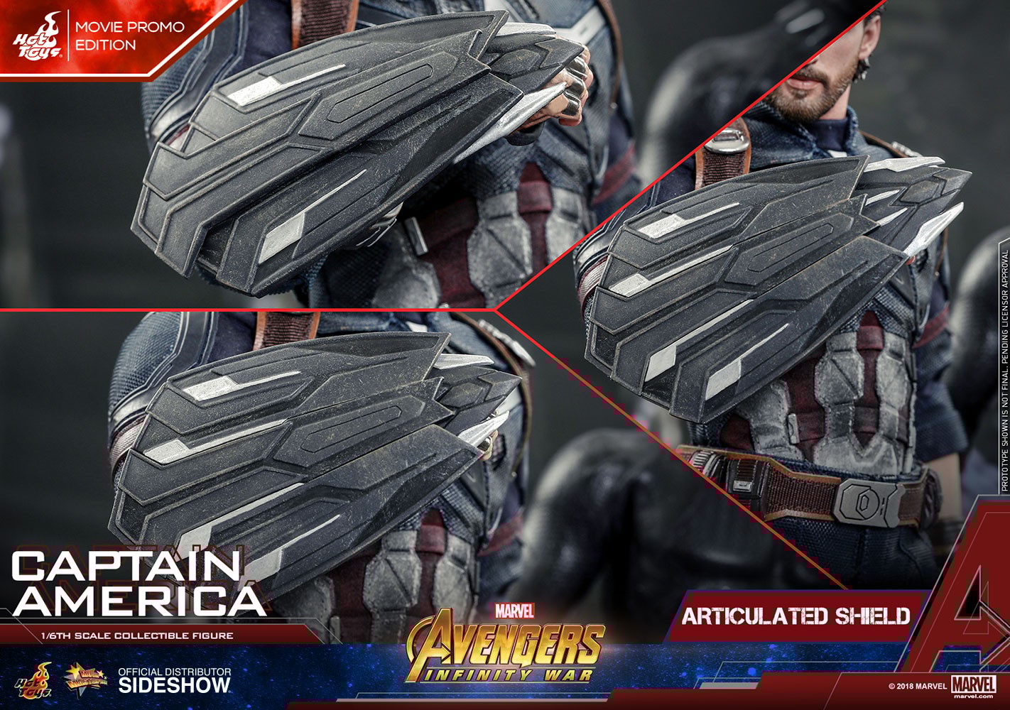 Marvel Captain America Movie Promo Edition Sixth Scale Figure  Exclusive Edition (Prototype Shown) View 15