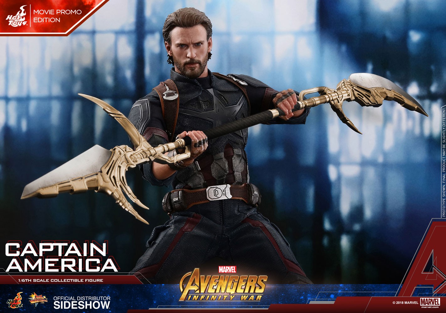 Marvel Captain America Movie Promo Edition Sixth Scale Figure  Exclusive Edition (Prototype Shown) View 16