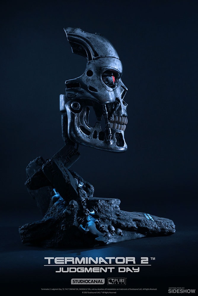 Terminator T-800 Endoskeleton Life-Size Bust  (Prototype Shown) View 3