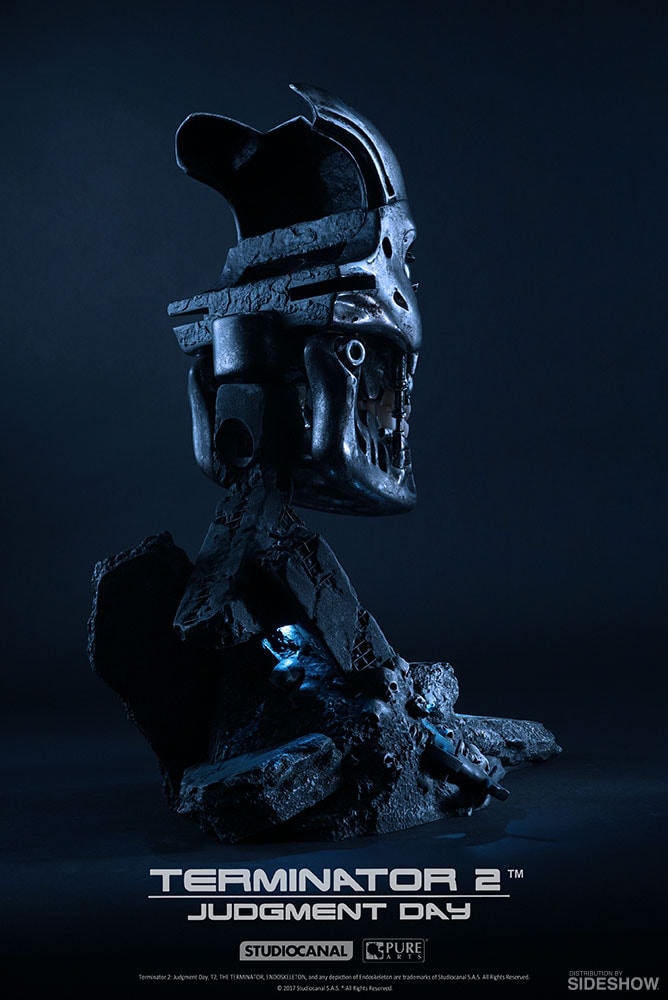 Terminator T-800 Endoskeleton Life-Size Bust  (Prototype Shown) View 4