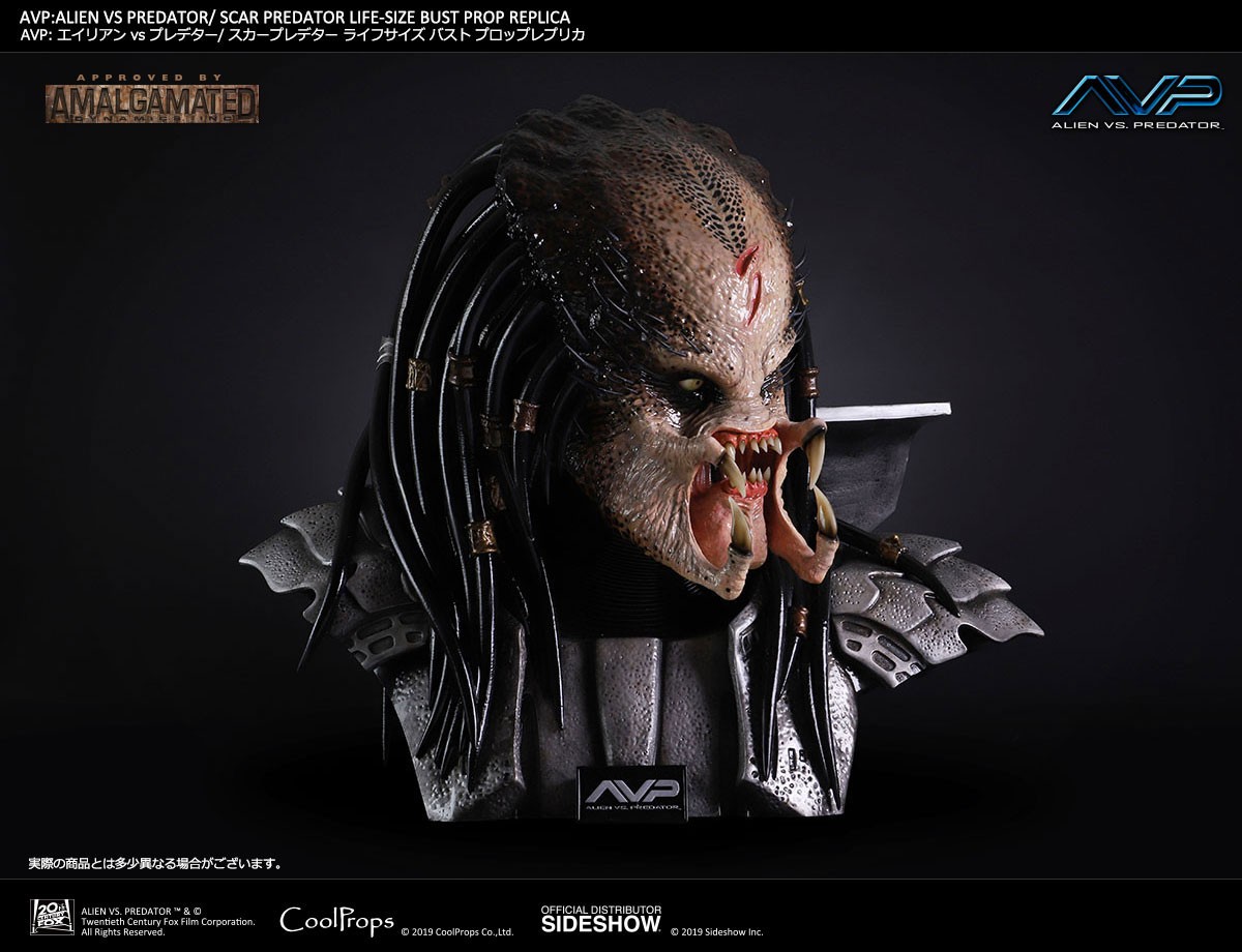 coolprops エイリアン ライフサイズ ビッグチャップ sideshow SIDESHOW COLLECTIBLES ALIEN WARRIOR LIFE SIZE Head 1:1 BUST