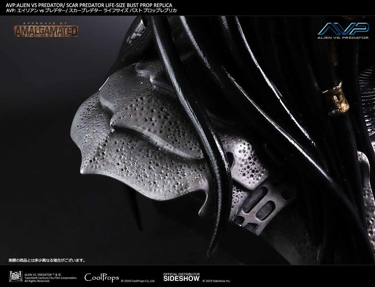 Alien VS Predator Scar Predator Life-Size Bust by CoolProps