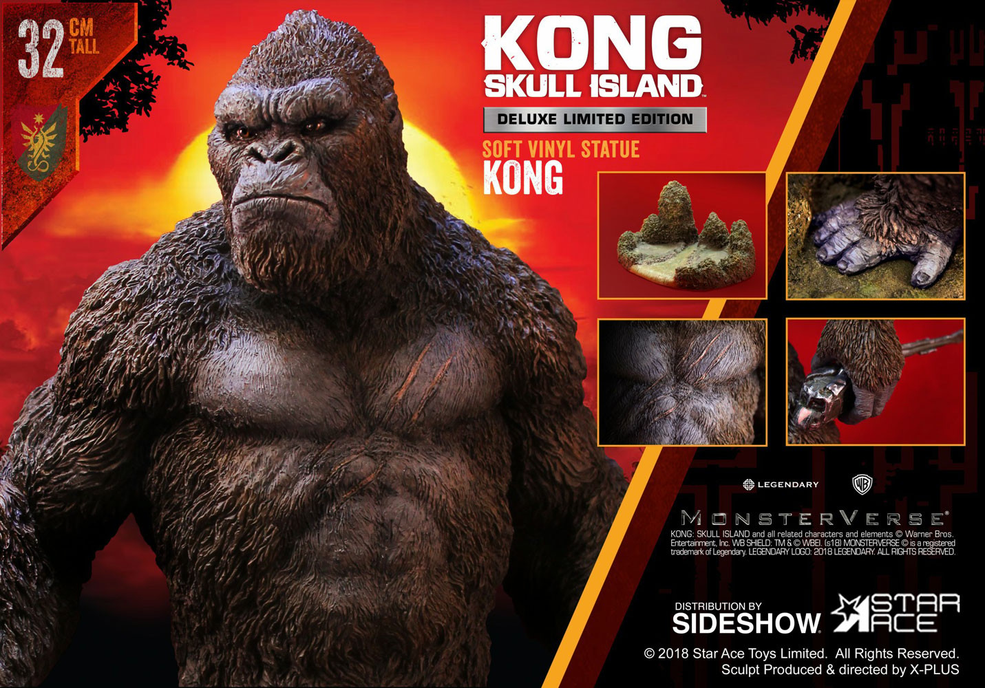 Kong: Skull Island Kong Deluxe Vinyl Statue by Star Ace Toys