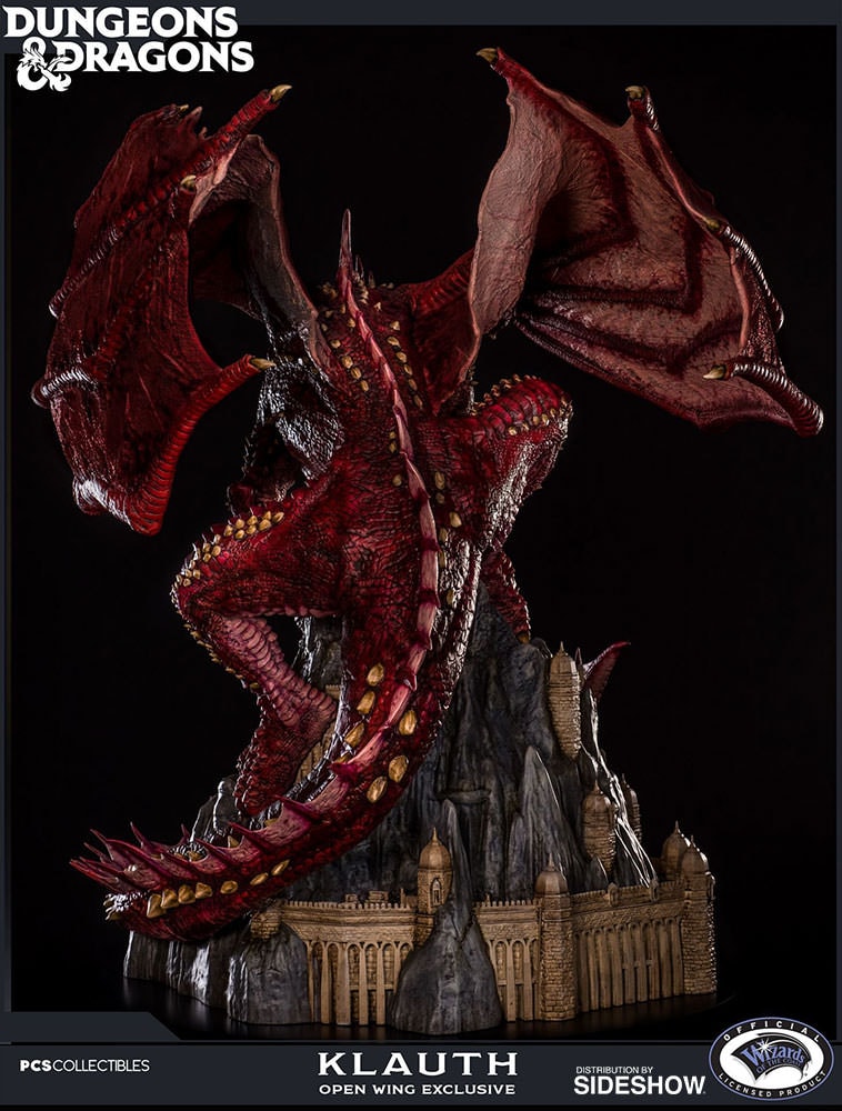 Dungeons & Dragons Klauth Red Dragon Opened Wing Statues  Exclusive Edition View 4