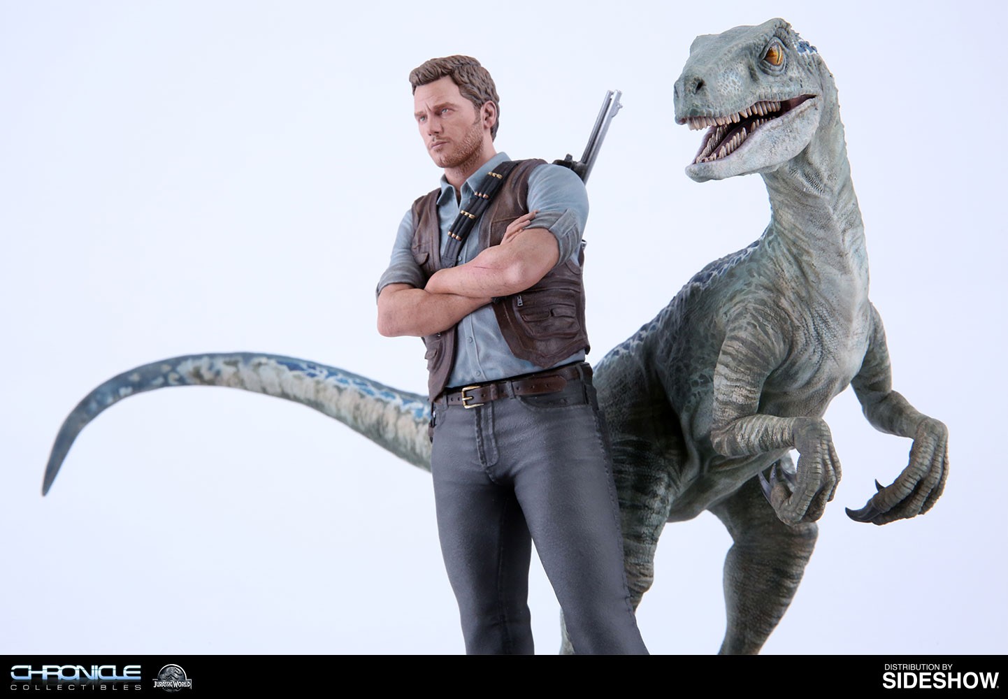 Jurassic World Owen and Blue Statues  (Prototype Shown) View 5