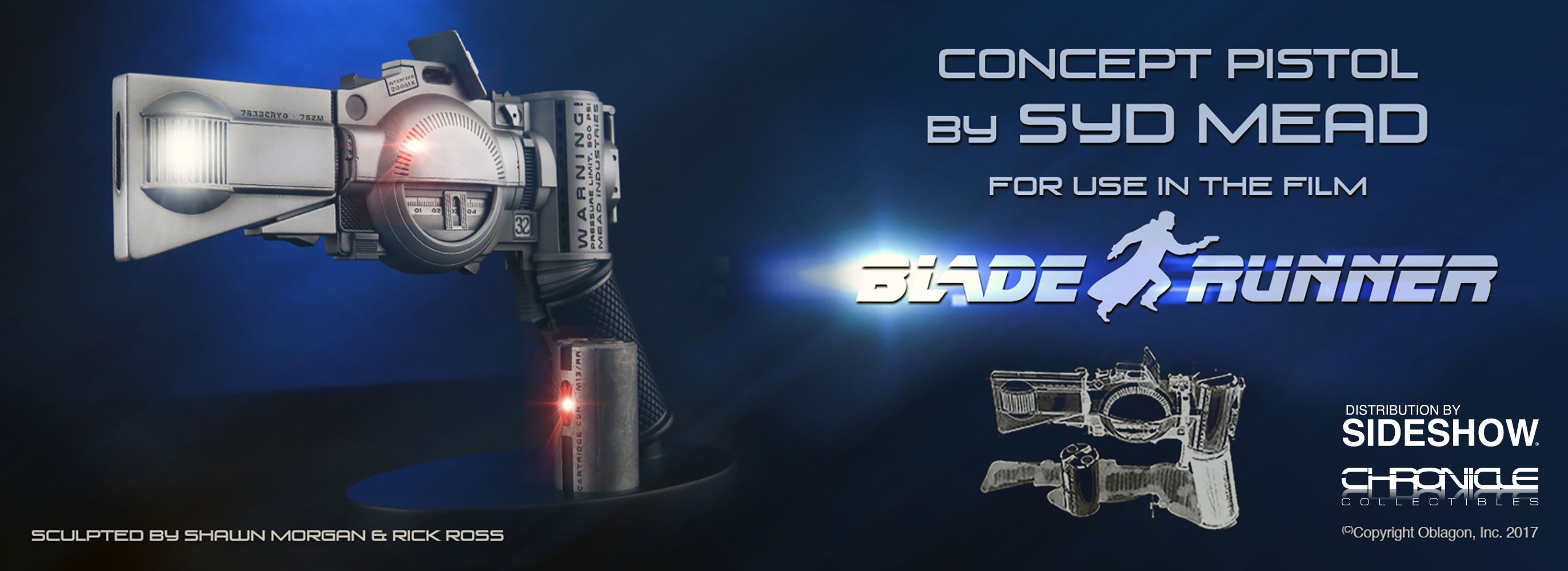 ブレードランナー 1/1スケールレプリカ シド・ミード コンセプト