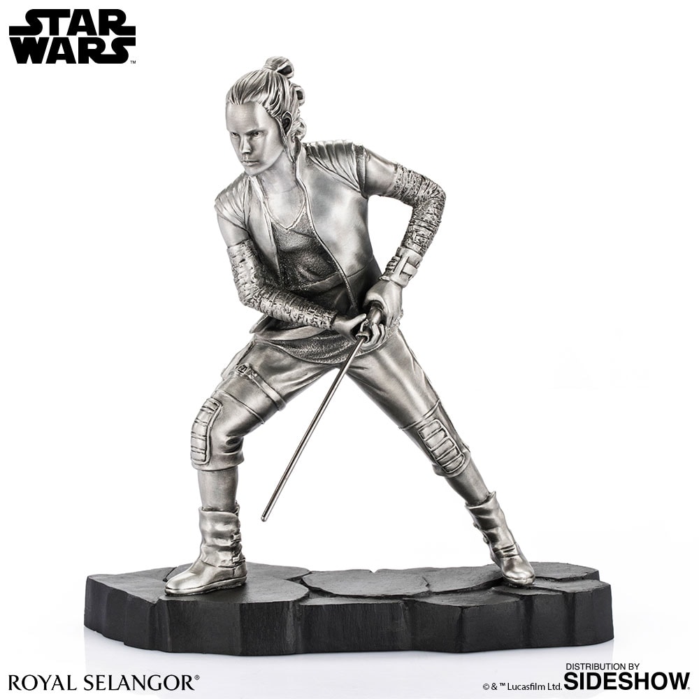 Star Wars Rey Figurine Pewter Collectible  (Prototype Shown) View 3