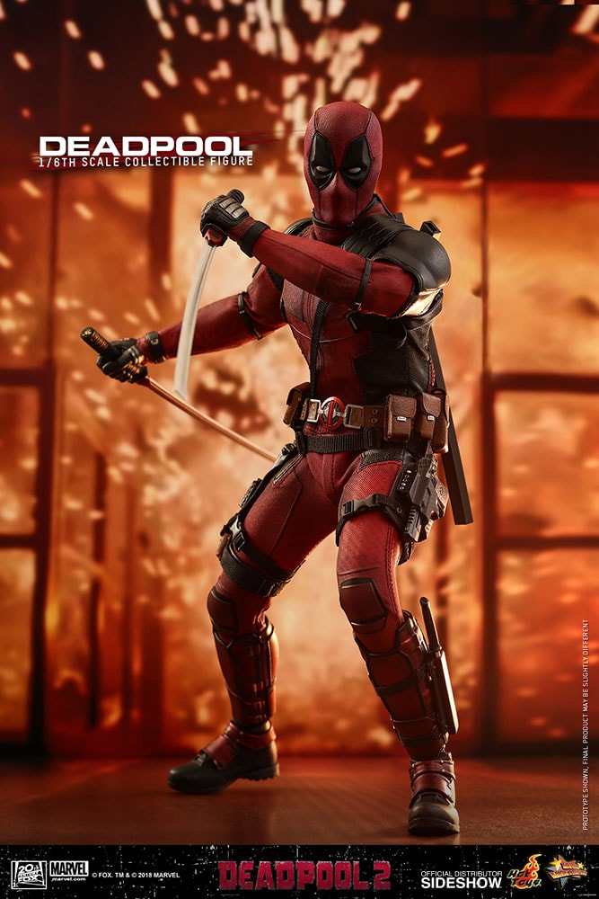 Hot Toys 1/6 Scale Deadpool 2.0 Body Outfits Head Hands Figure HT MMS490  12in.