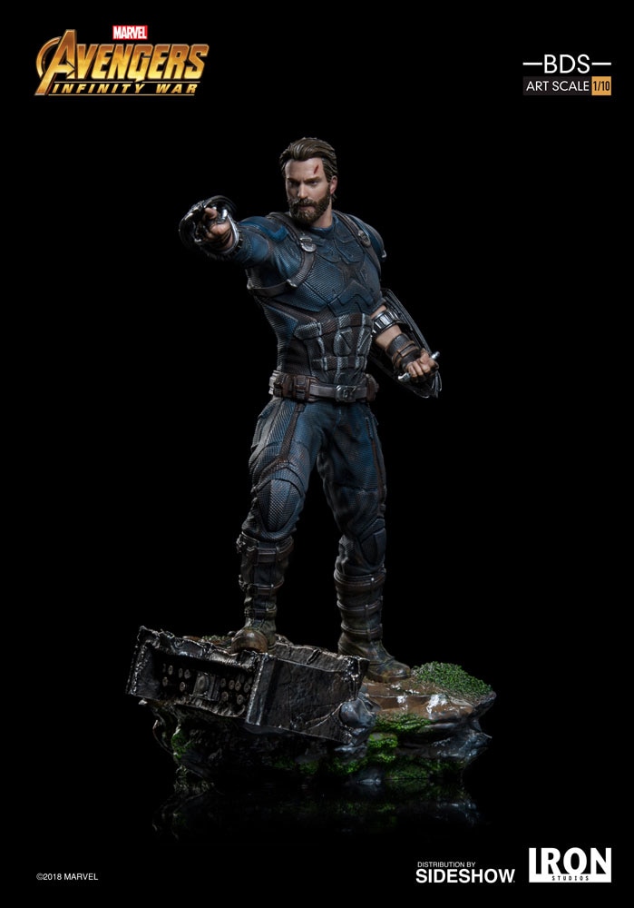 Marvel Captain America Statue by Iron Studios | Sideshow Collectibles