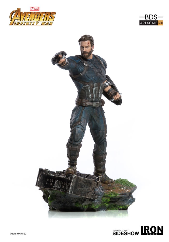 Figurine Captain America 40cm - Marvel Infinity World Collection - Statue PVC