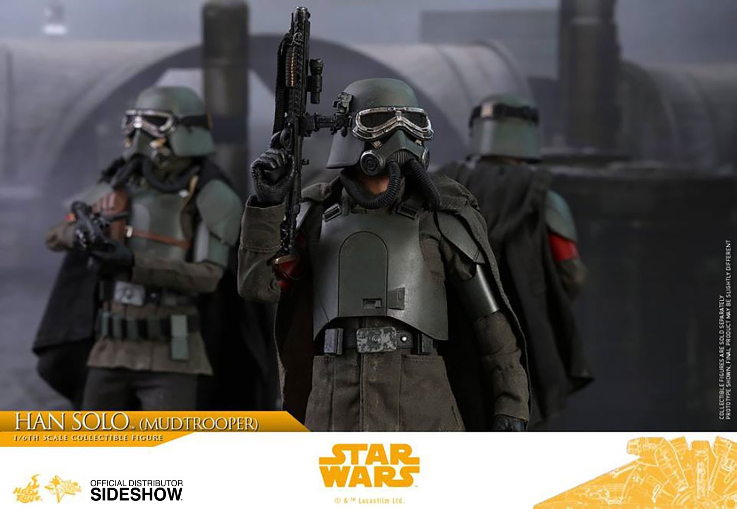 サイドショウ　ハンソロ Star Wars Han Solo Mudtrooper Sixth Scale Figure by Hot Toys