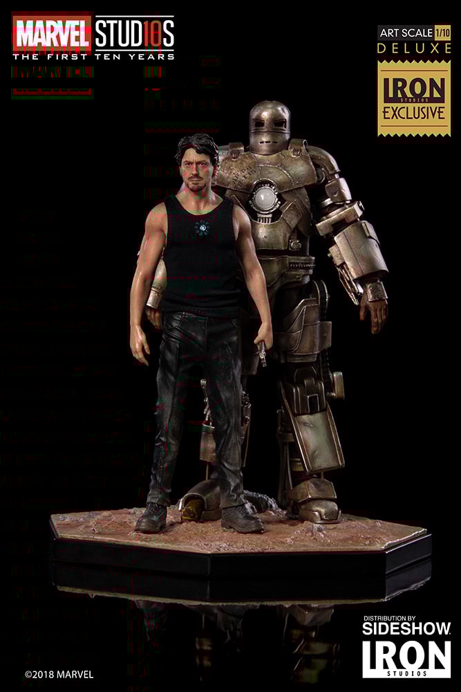Iron Man Mark I and Tony Stark Statue | Sideshow Collectibles
