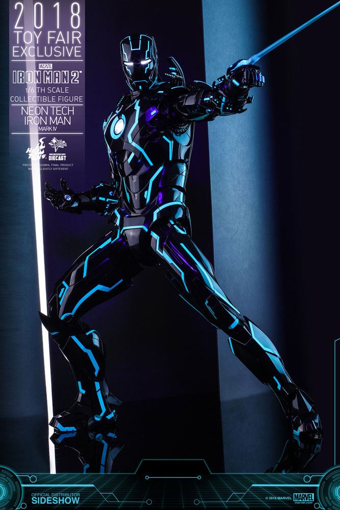 Marvel Neon Tech Iron Man Mark IV Sixth Scale Figure  Exclusive Edition (Prototype Shown) View 7