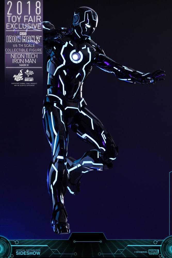 Marvel Neon Tech Iron Man Mark IV Sixth Scale Figure  Exclusive Edition (Prototype Shown) View 9