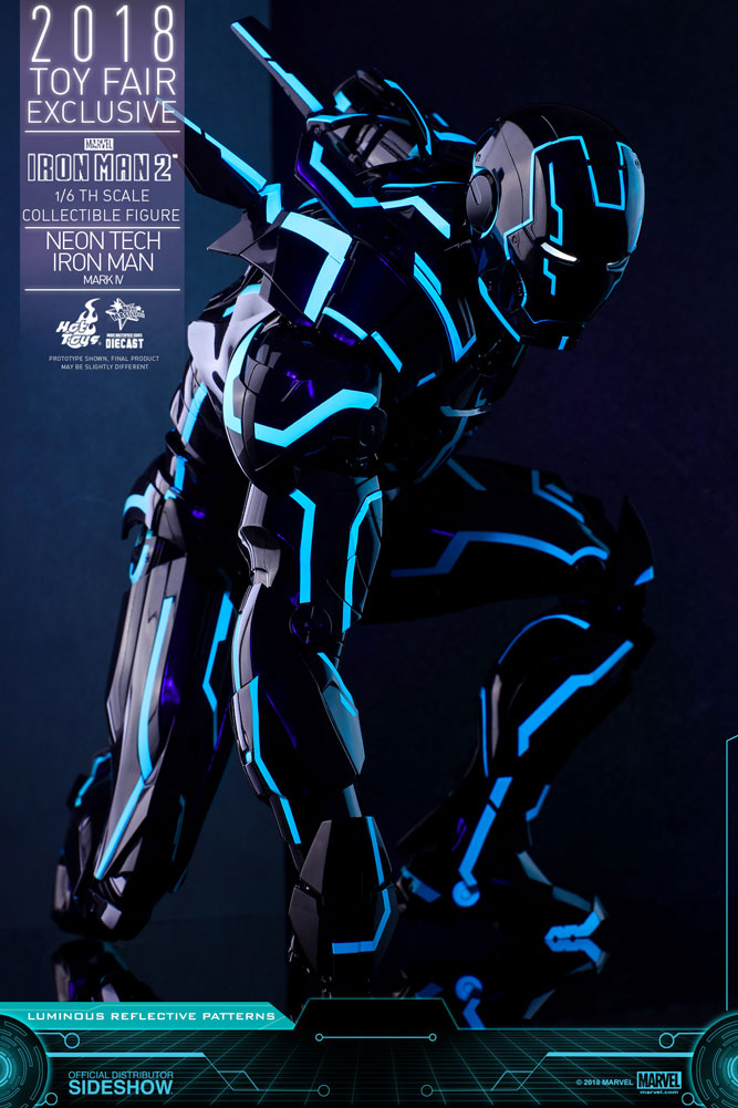 Neon Tech Iron Man Mark IV Figure by Hot Toys | Sideshow