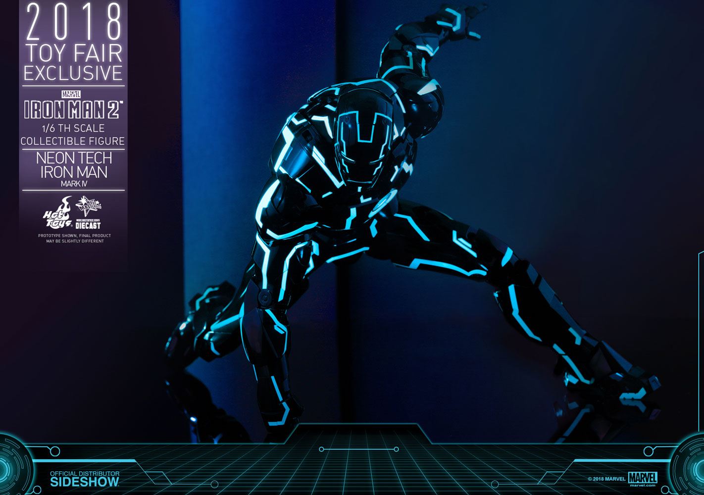 Marvel Neon Tech Iron Man Mark IV Sixth Scale Figure  Exclusive Edition (Prototype Shown) View 17
