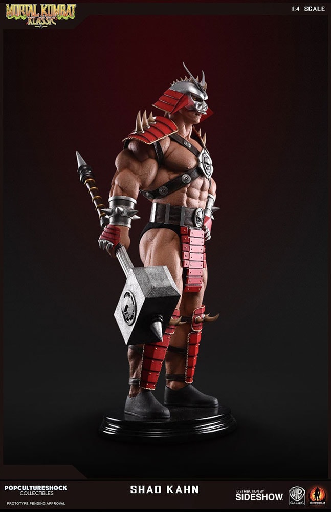 Review and photos of Mortal Kombat Shao Kahn statue by Pop Culture