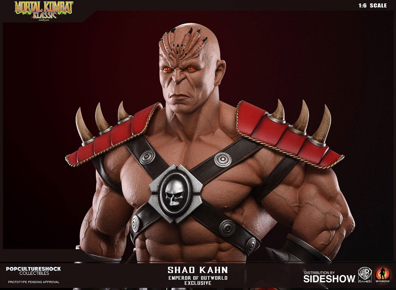 Mortal Kombat Shao Kahn Emperor of Outworld Statues  Exclusive Edition (Prototype Shown) View 6