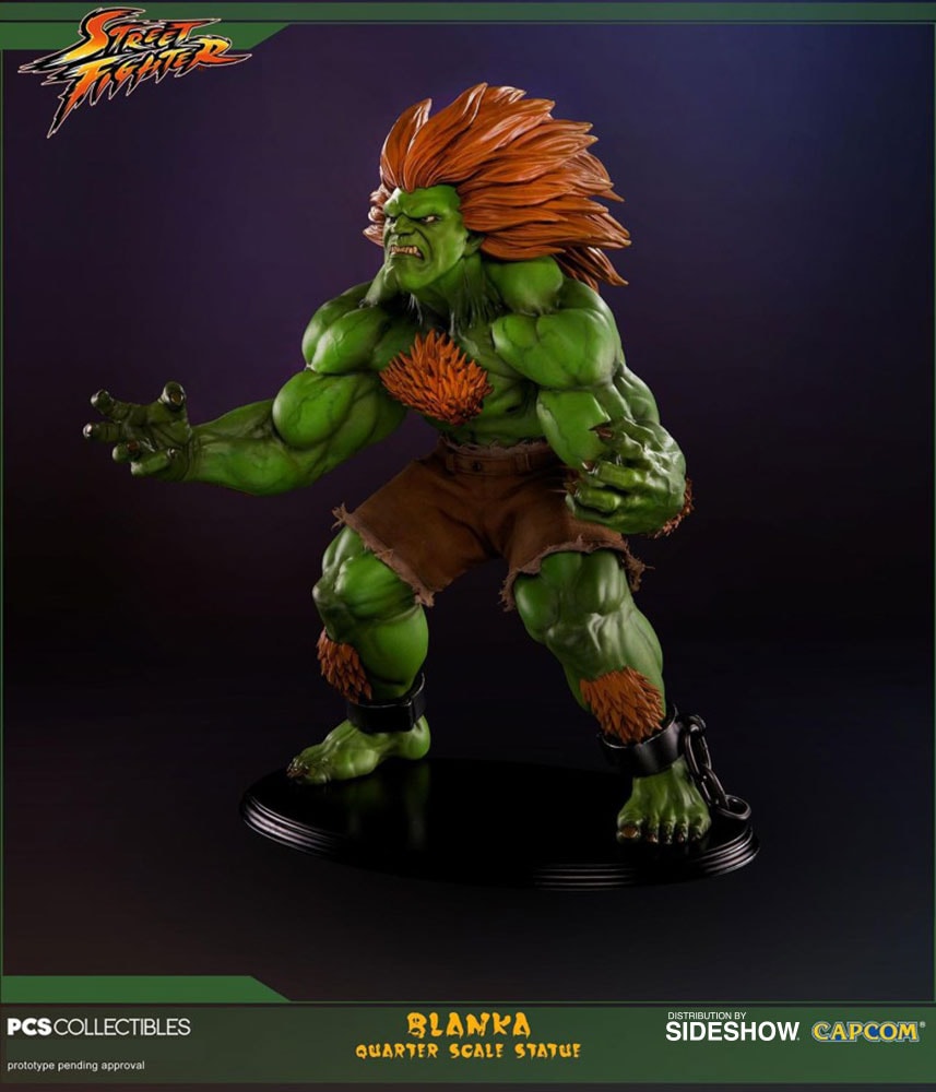 The Blot Says: SDCC 2022 Exclusive Street Fighter Blanka Polystone  Statues by Icon Heroes