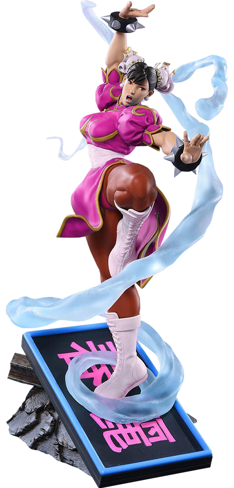 Street Fighter Chun-Li V-Trigger Player 2 Pink Statues  Exclusive Edition (Prototype Shown) View 5
