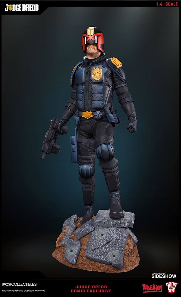 2000 AD Judge Dredd Comic Version Statues  Exclusive Edition (Prototype Shown) View 1