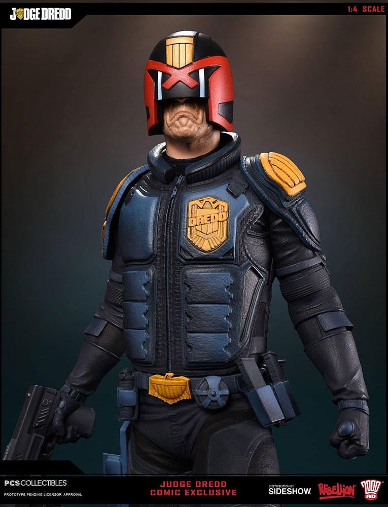 2000 AD Judge Dredd Comic Version Statues  Exclusive Edition (Prototype Shown) View 2