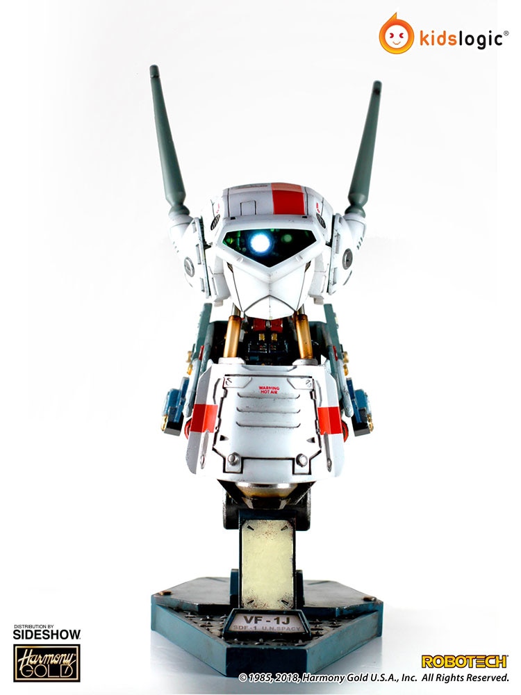 Robotech Saga Valkyrie VF-1J Mechanical Bust Statue  (Prototype Shown) View 3