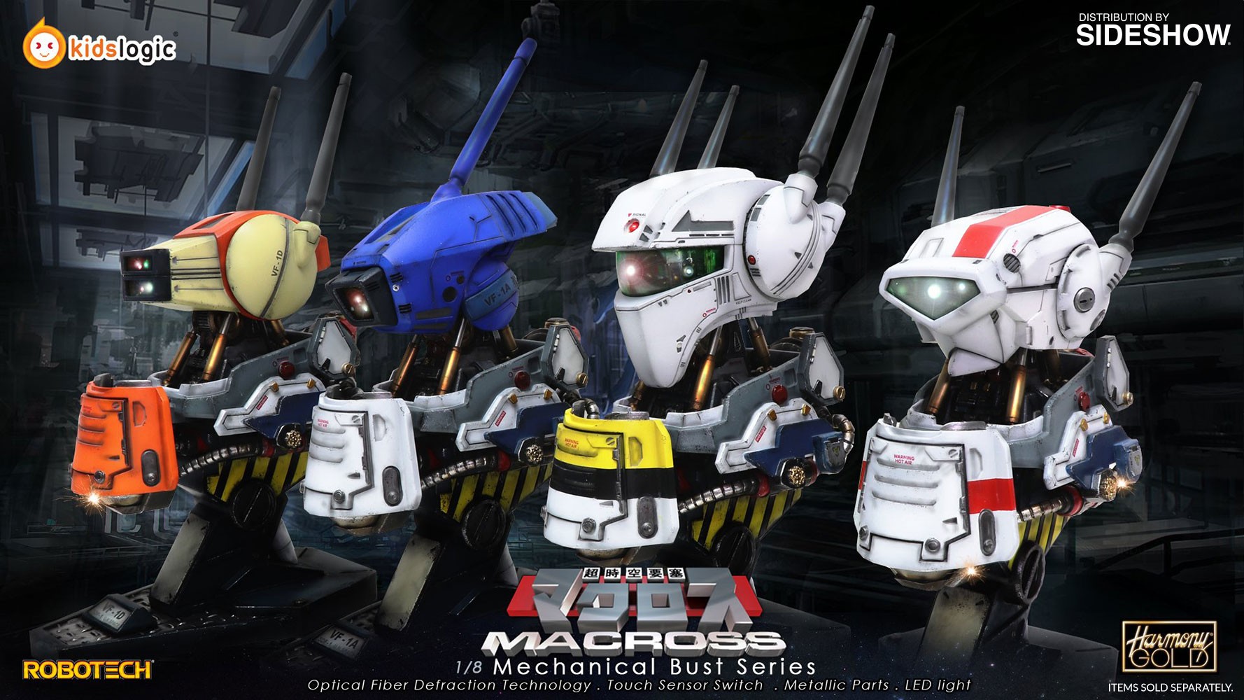 Robotech Saga VF-1D Mechanical Bust Statue  (Prototype Shown) View 10