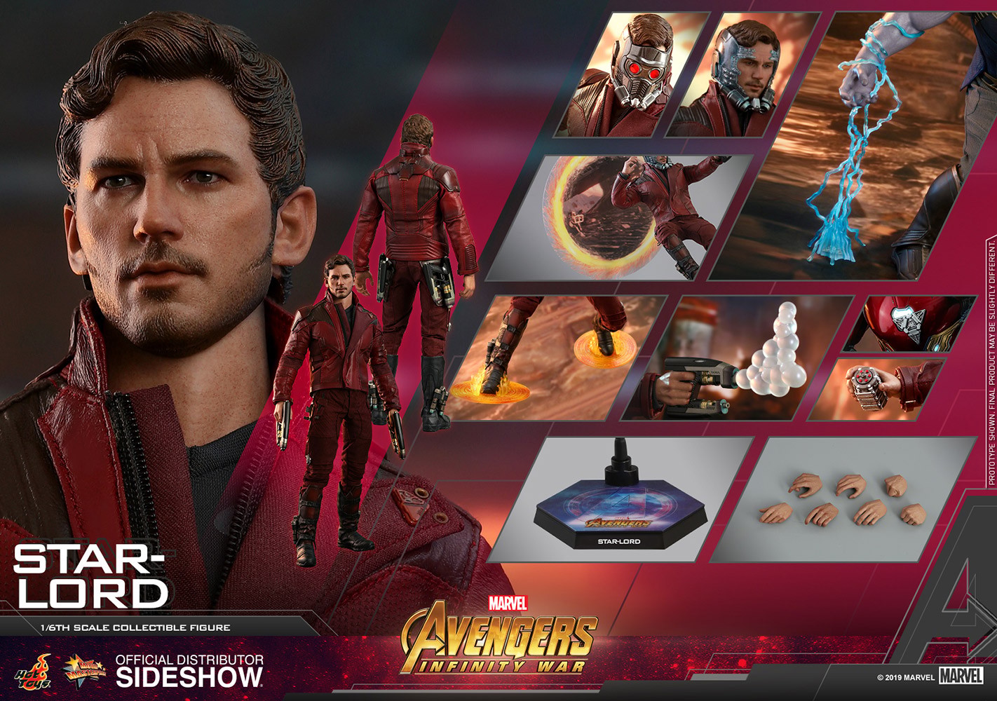 Marvel Star-Lord Sixth Scale Figure  (Prototype Shown) View 21