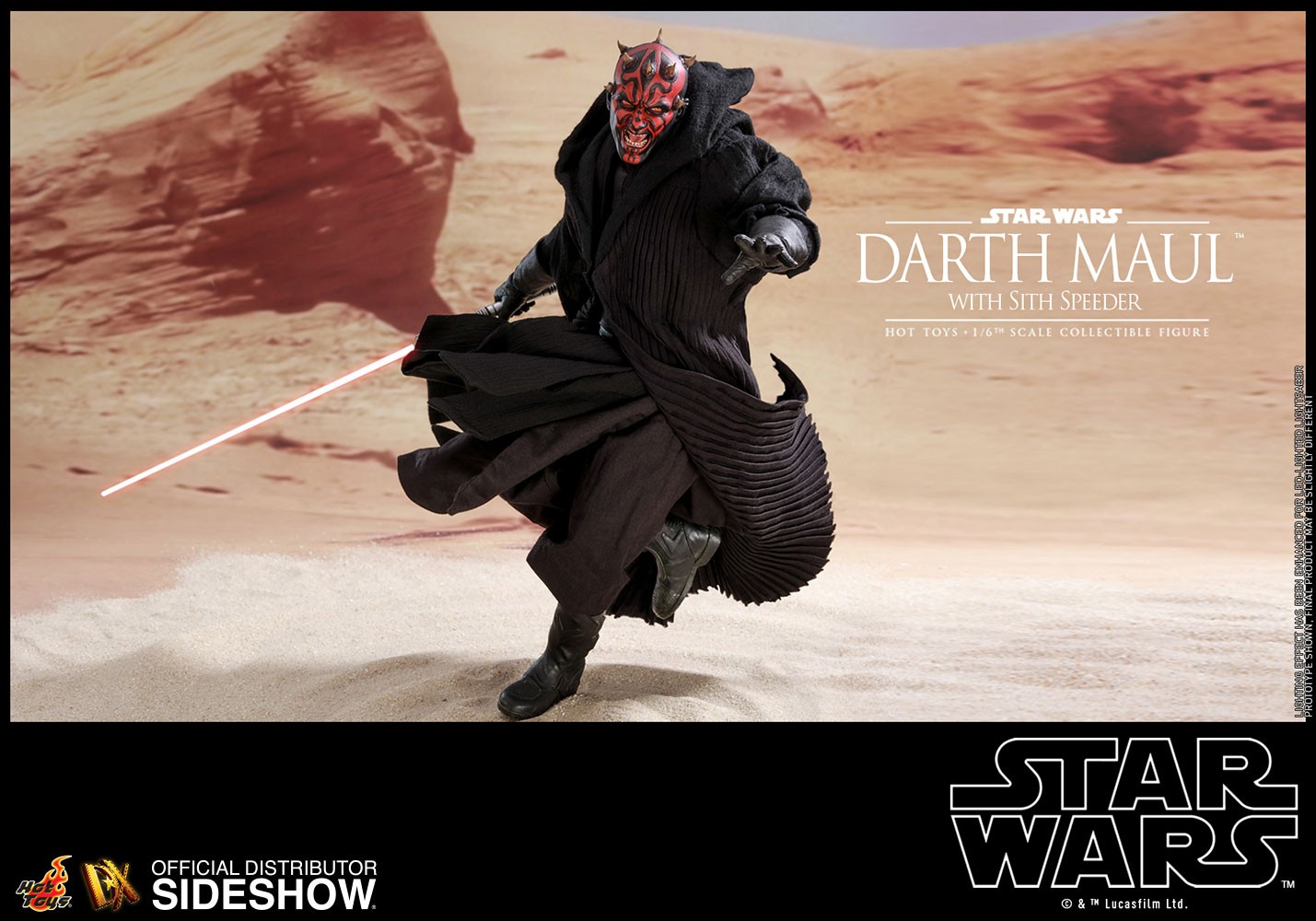 Star Wars Darth Maul with Sith Speeder Sixth Scale Figure by