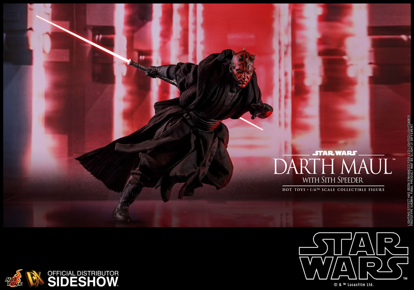 Star Wars Darth Maul with Sith Speeder Sixth Scale Figure  Collector Edition (Prototype Shown) View 15