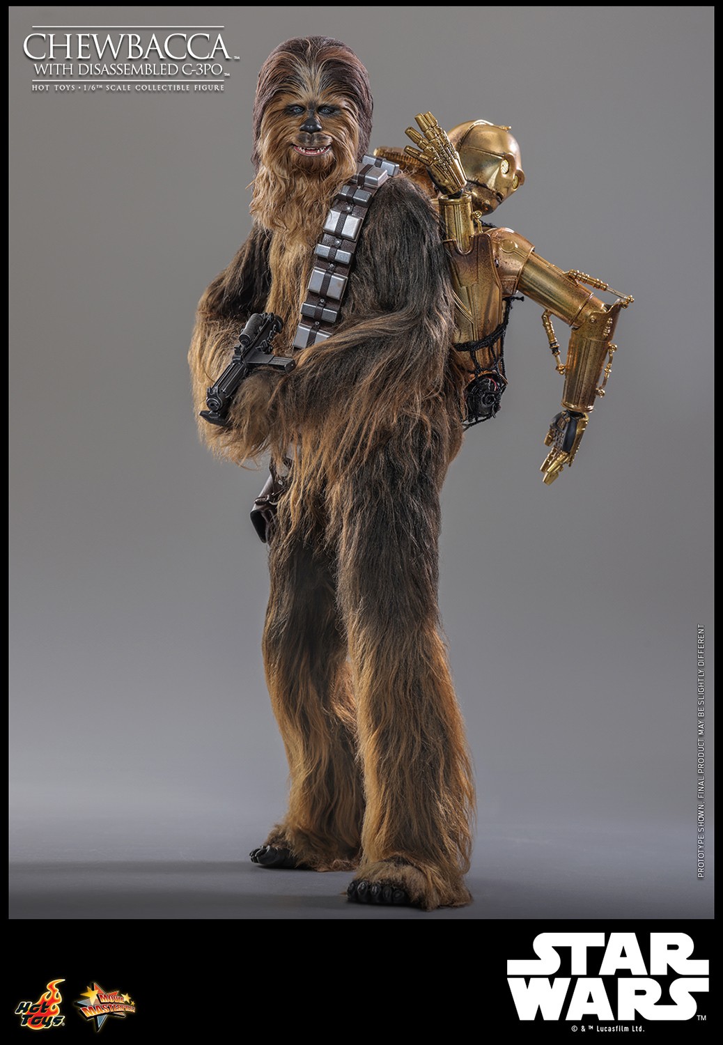Chewbacca™ with Disassembled C-3PO™ Sixth Scale Figure by