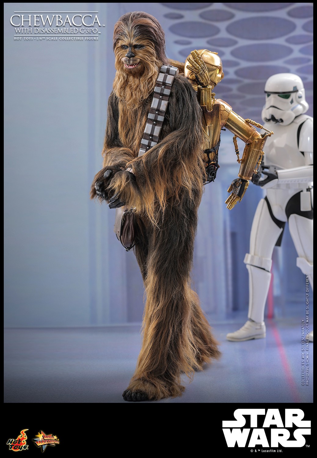 Chewbacca™ with Disassembled C-3PO™ Sixth Scale Figure by
