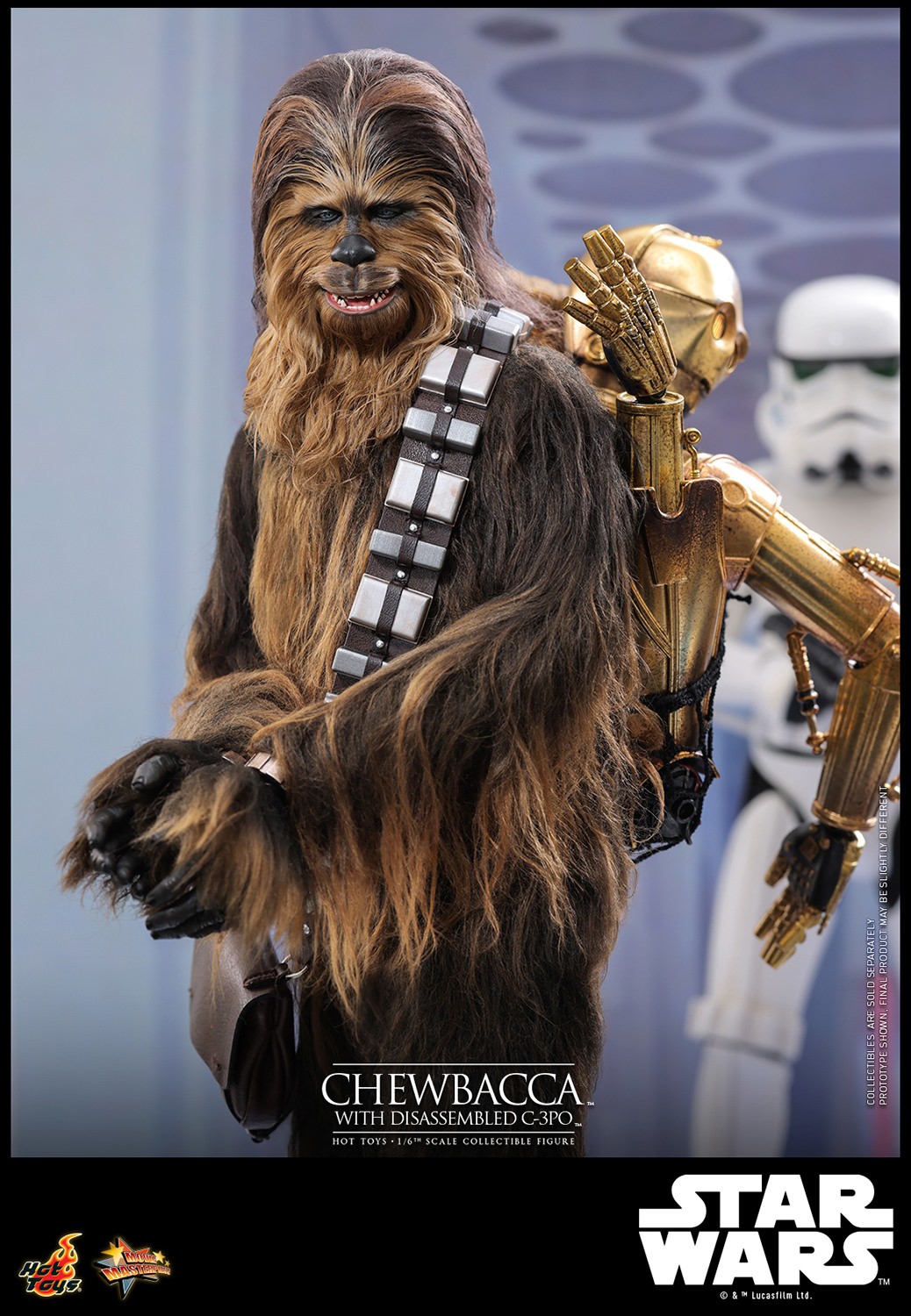 Chewbacca™ with Disassembled C-3PO™ Sixth Scale Figure by