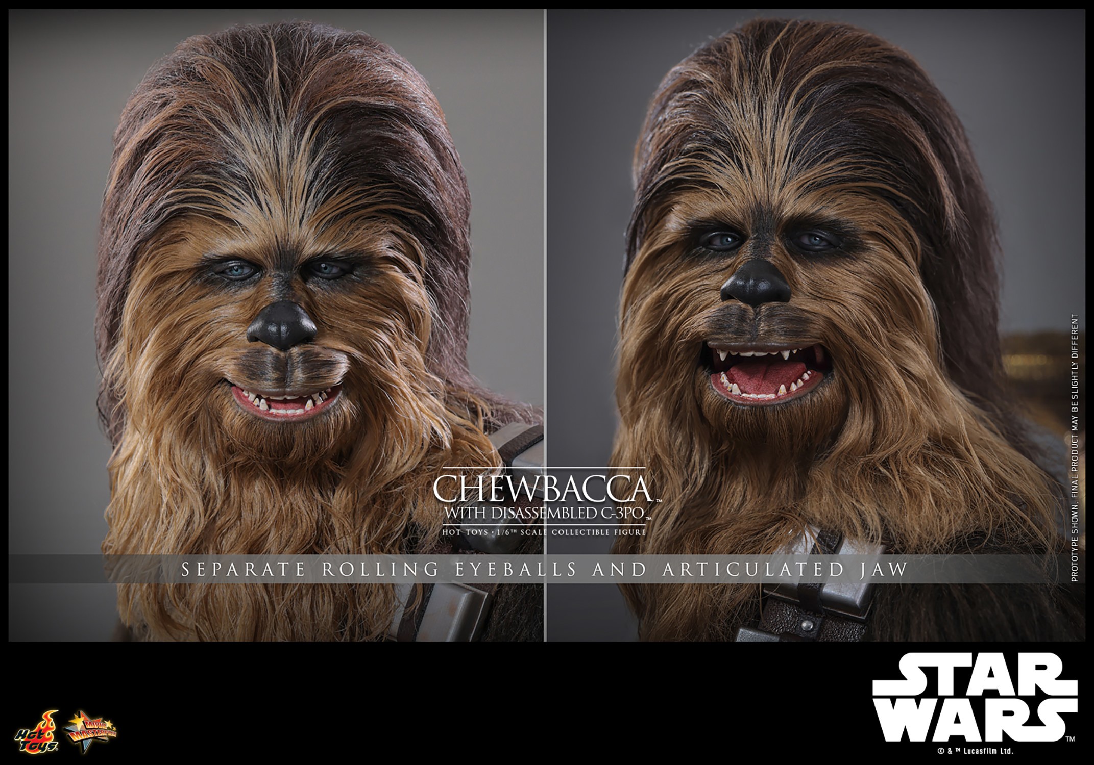 Star Wars Chewbacca™ with Disassembled C-3PO™ Sixth Scale Figure  (Prototype Shown) View 19