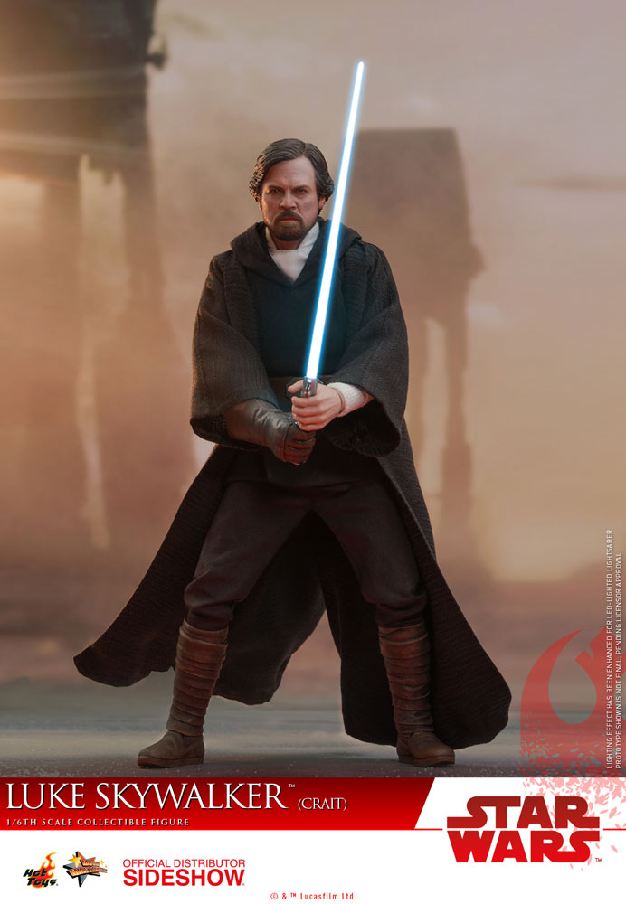Star Wars Luke Skywalker Crait Sixth Scale Figure by Hot Toys